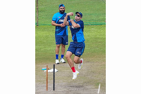 Afghanistan Vs New Zealand Test: New Zealand captain Tim Southee during a practice session 